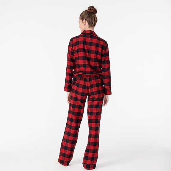 J.Crew Cotton Flannel Pajama Shirt Buffalo Check - Picture 9 of 10
